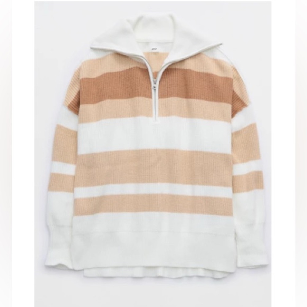 Aerie Beyond Quarter Zip Sweater